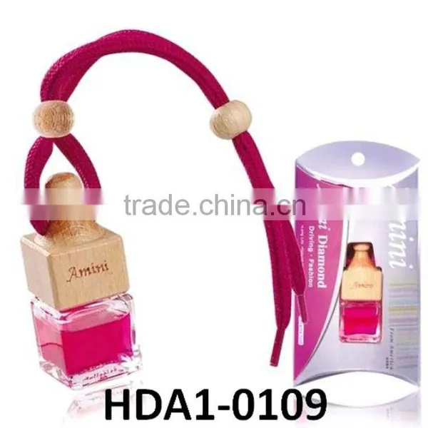 Haning Car Perfume Set/car Air Freshener With Square Clear Glass Bottle Quality Choice photo-5