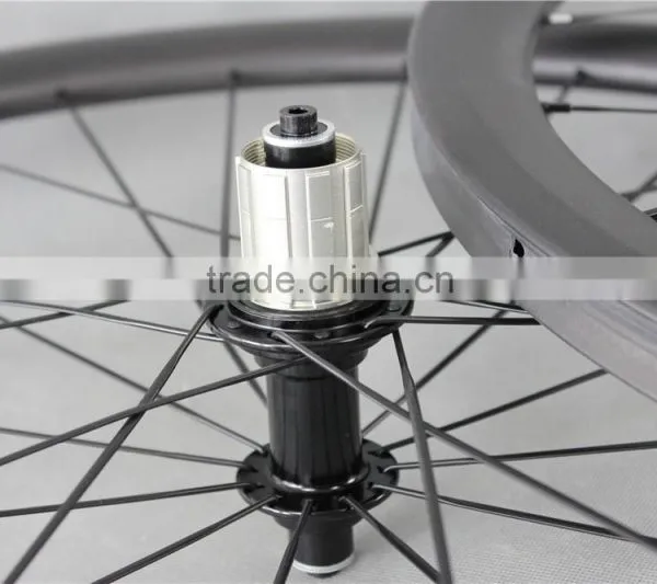 40T Powerway Hub Black Tubular Carbon Road Bike Carbon Wheelset UD Matt Carbon Wheels W40T photo-5