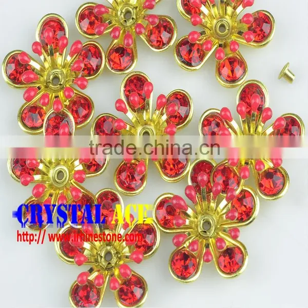 Metal Craft Retro Flower for Fashion Leather Product photo-2