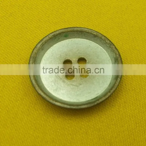 4 Holes Metal Button in Brass Silver Color --- MS1412 photo-2
