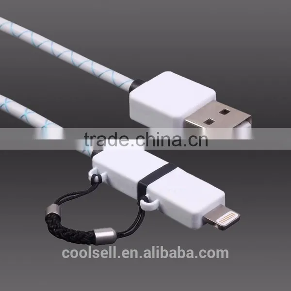 Coolsell MFi 2 in 1 USB Cable Original MFi Cable 2 in 1 USB Cable photo-2