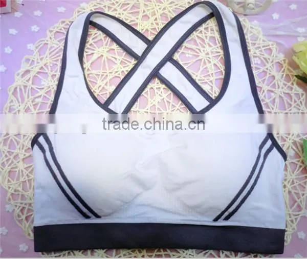 Cotton Spandex Tight Sexy Bra Custom Sports Top Women photo-2