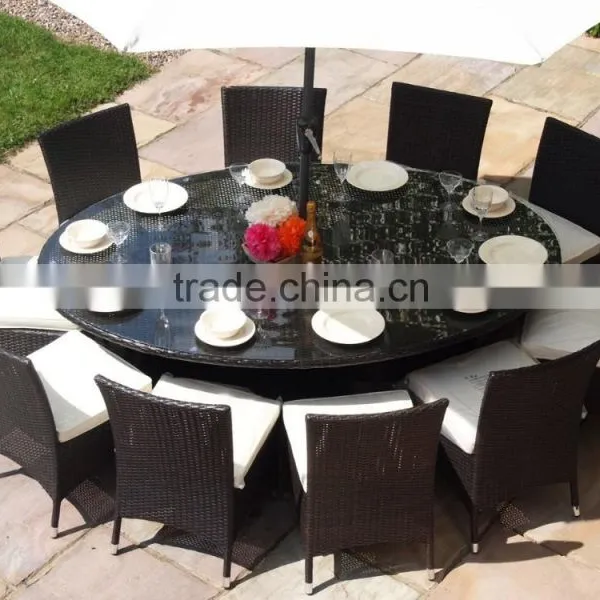 PE Rattan Outdoor Furniture Dining Table and Chair (DH-N9075)