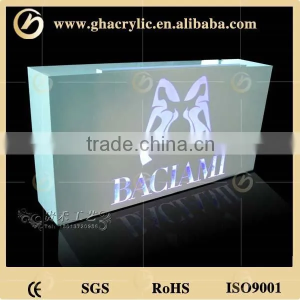 Acrylic Led Sculptures With LED Lights for Company Festive