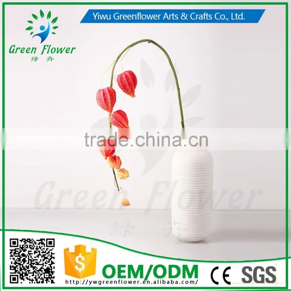 Greenflower 2016 Wholesale Real Touch Latex PU Lantern Fruit China Artificial Flowers Rose for Wedding Decoration photo-2