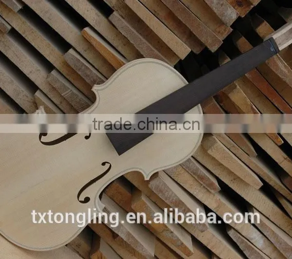 Quality Solid Wood Flamed Cello Unfinished White Cello 4/4 Made in China TL012 photo-2