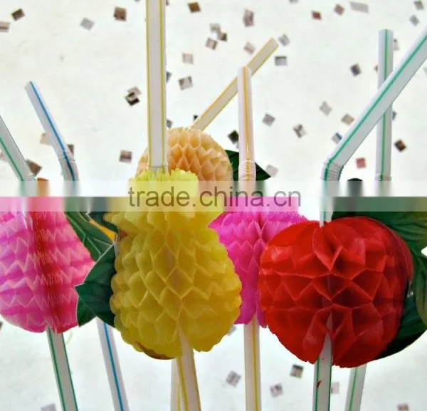 Colorful Fruity Party Straws