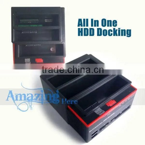 Wholesale Multi-function 1 2.5/3.5 SATA/IDE HDD Dock Docking Station Clone USB HUB