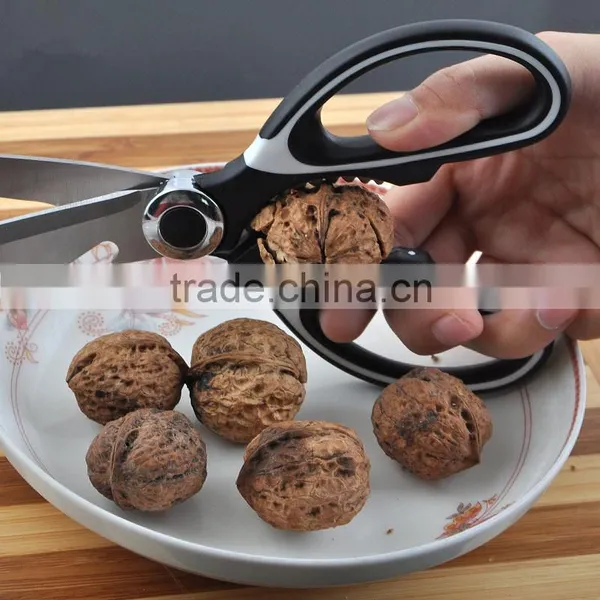 Multifuctional Plastic and Rubber Handle Special Blade Kitchen Scissor photo-3