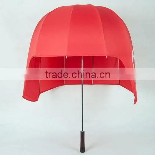 Creative Personality Helmet Sun Umbrella Anti Ultraviolet Straight Bar Foreign Trade Gift Advertising Umbrella Umbrella DIY