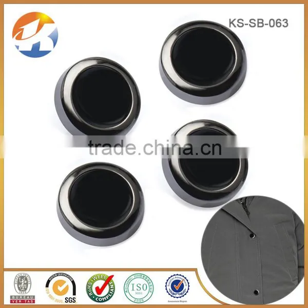 Newest Fashion Black Sleek Spring Snap Button photo-3