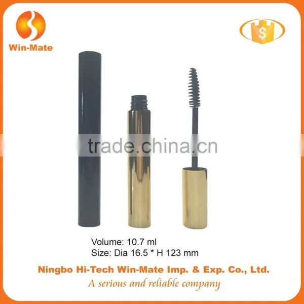 Classical Gold Factory Supply 123*16.5mm Beauty Round Mascara Tube