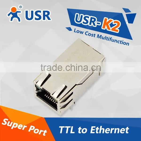 USR-K2 Low Cost Serial Ethernet Module TTL UART to TCP/IP Converter Support Unique Heartbeat Package Mechanism