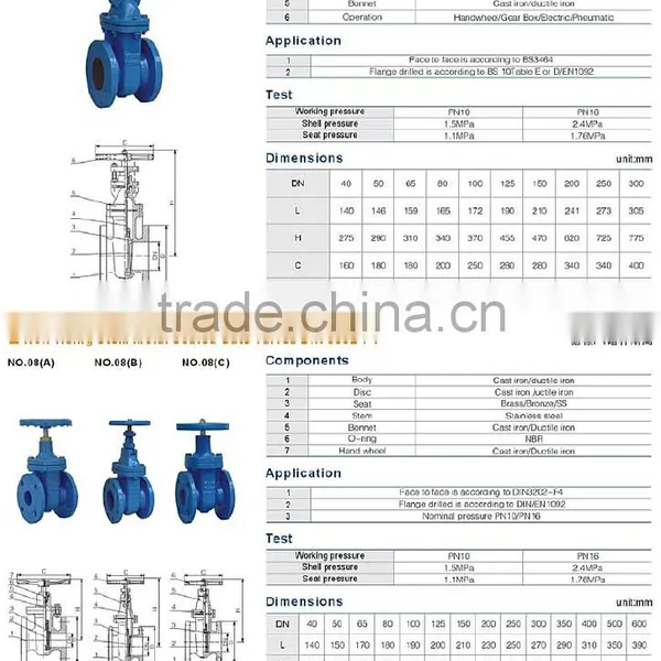 OEM Chinese Factory JIS DPS Non Rising Stem Gate Valve Quality Choice photo-2
