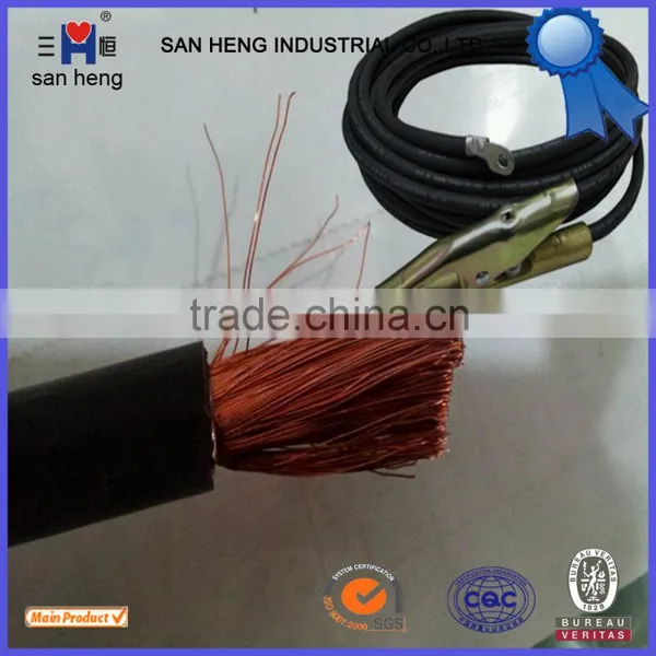 Welding Machine Welding Cable Black of PVC Rubber Insulation Welding Machine photo-3