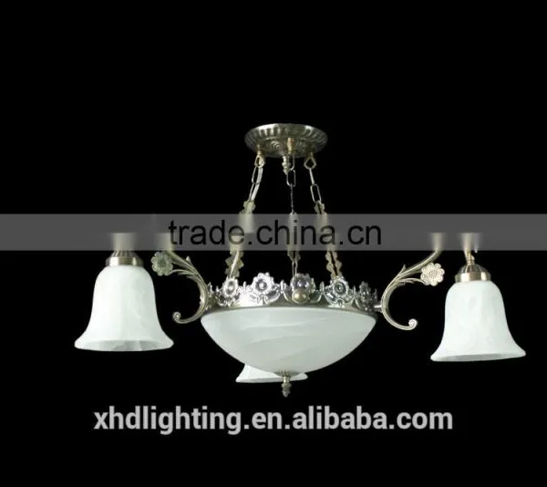 Die-casting Industrial Antique Aluminum Pendant Lamp With Fancy Flower photo-2
