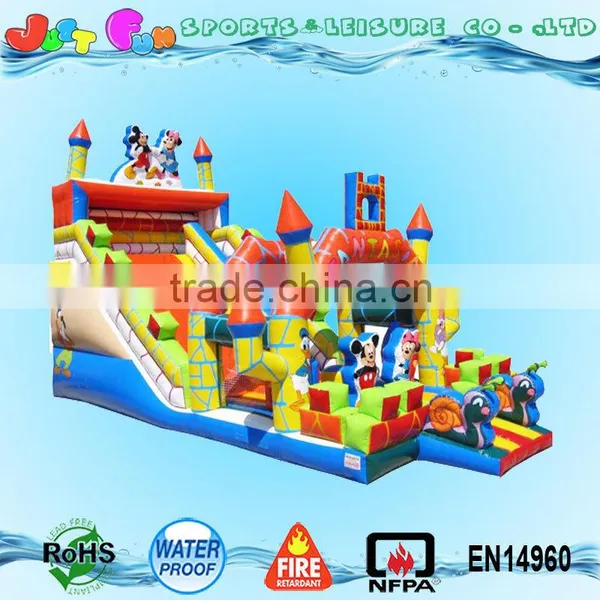 Giant Inflatable Dry Slide n Cartoon Mouse Playland for Sale photo-4
