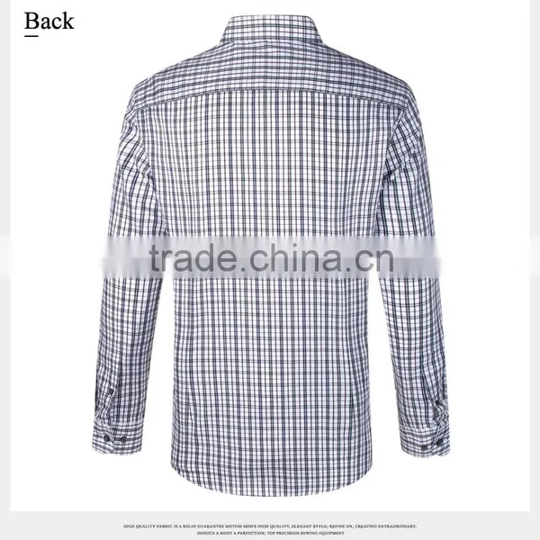 Custom Top Quality Business Mens Dress Shirt Wool Plaid Shirts for Business Man Quality Choice photo-2