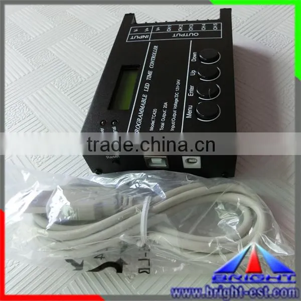 DC12-24V USB Port TC420 Programmable LED Time Controller With 5 Channel photo-4