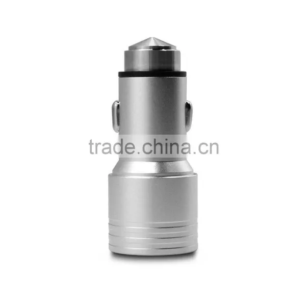 Metal Micro Universal Dual USB Car Charger Fast Charging For IPhone For Samsung For Nokia 5V 3.1A Mini photo-4