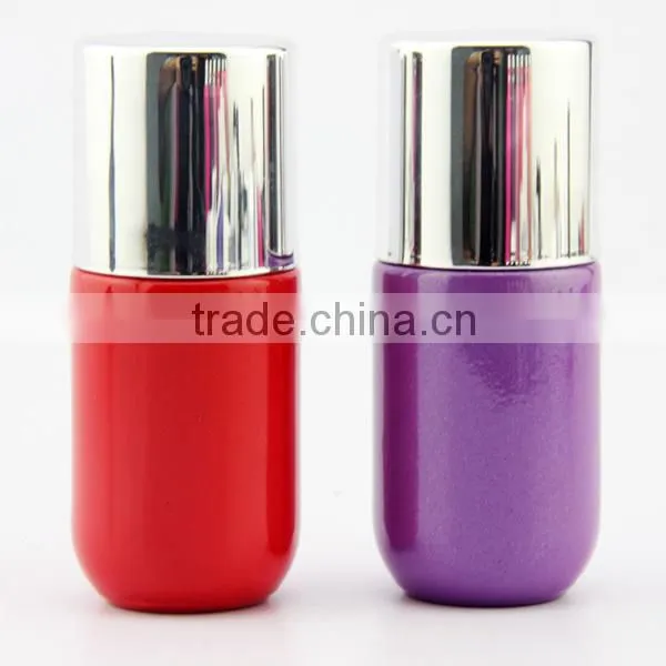 Round Empty Gel Nail Polish Glass Bottle/container uv photo-2