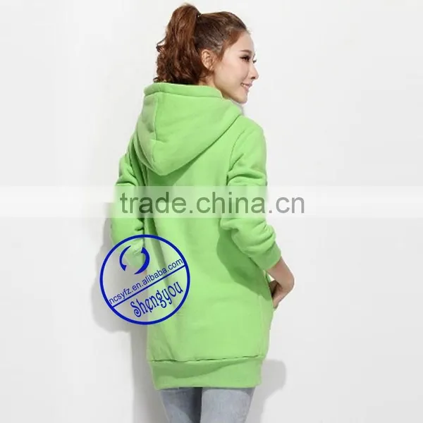 Custom Quality Plain Women Applique Hoodies photo-6
