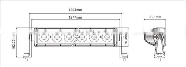 50" LED Bar, 240W LED Light Bar, 10W Single Row LED Light Bar Raptor Tacoma 4x4 Tundra photo-4