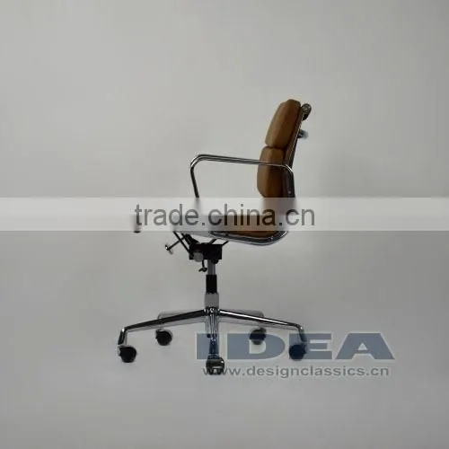 Replica Charles Soft Pad Office Chair- Light Brown Color Genuine Leather photo-4