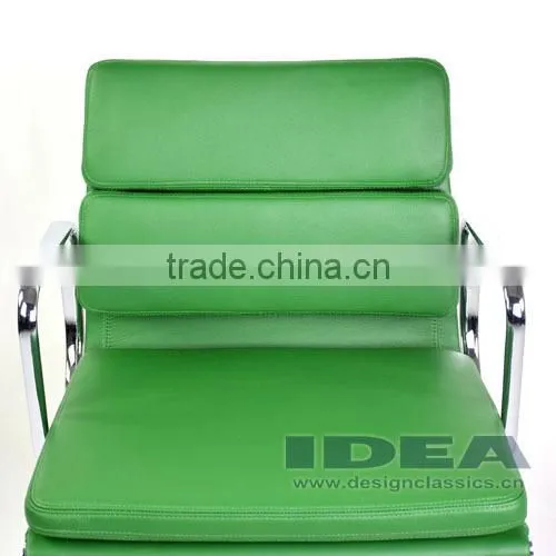 Replica EA217 Charles Soft Pad Desk Chair- Green Color Genuine Leather photo-6