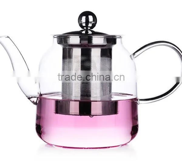1200ml Hot Selling Borosilicate Glass Tea Pot With Stainless Steel Infuser Tea Pitcher Teapot photo-6