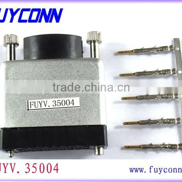 34 Pin V.35 Male Plug Connector Crimp Housing With Aluminum Case photo-3