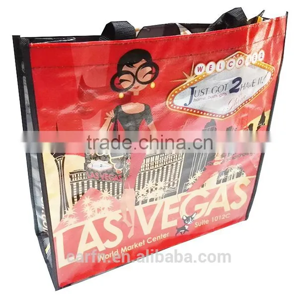 Eco-friendly pp Woven Bag With CMYK Printing