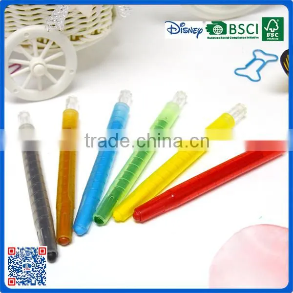 China Manufacturers Wholesale 6 Colors Twist Crayons in Pvc Bag Customized Logo Printed Crayons photo-5