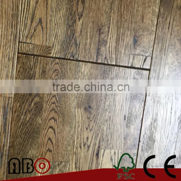 Classical Antique Design Oak Solid Hardwood Floor photo-6