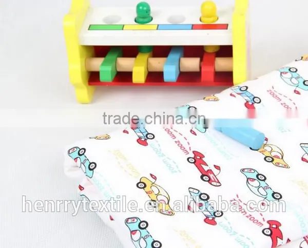 China Hotsales 100 Cotton Jersey Knitted Baby Clothing Fabric