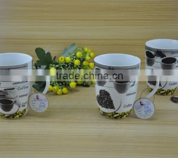 11OZ Cock Design Full Decal Print Coffee Cups, Shiny Surface Porcelain Mug, KL5004-11041 photo-5