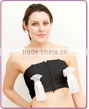 Ideal Fashions Simple Best Wishes Pink Color Hands Free Breast Pump Bra, Soft Pink Breast Pump Nursing Bra Hands Free Breast Bra photo-6