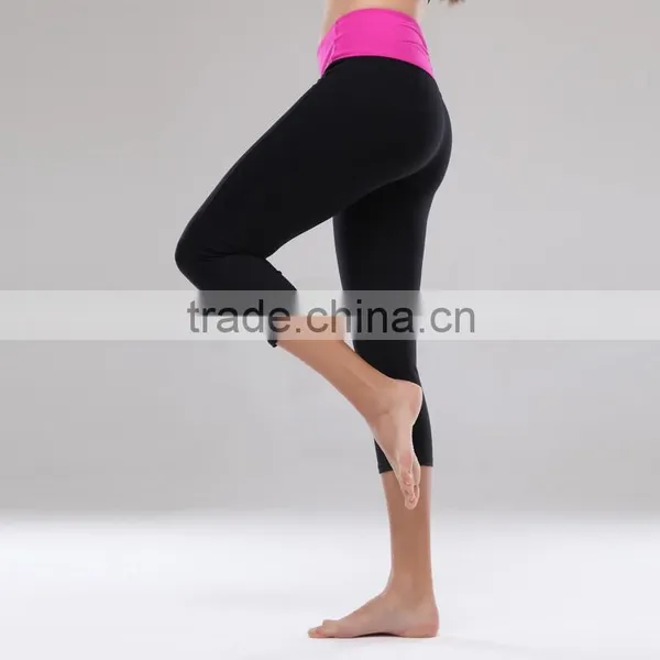 SUPPLEX Nylon/ Lycra/ Spandex Black Long Design ODM or OEM Service Yoga Leggings photo-6