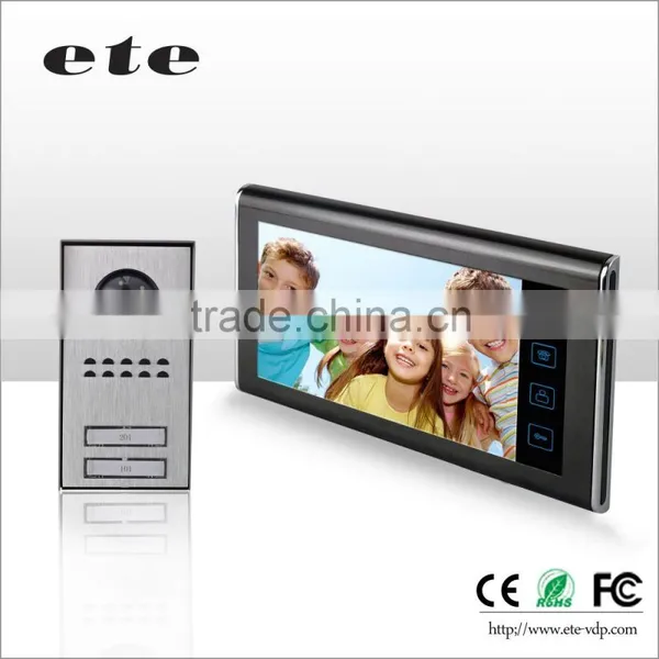 Hot Sale 7inch TFT LCD Touch Screen Handfree Indoor Monitor With Touch Key and Unlock Night Vision Camera Video Doorphone photo-6