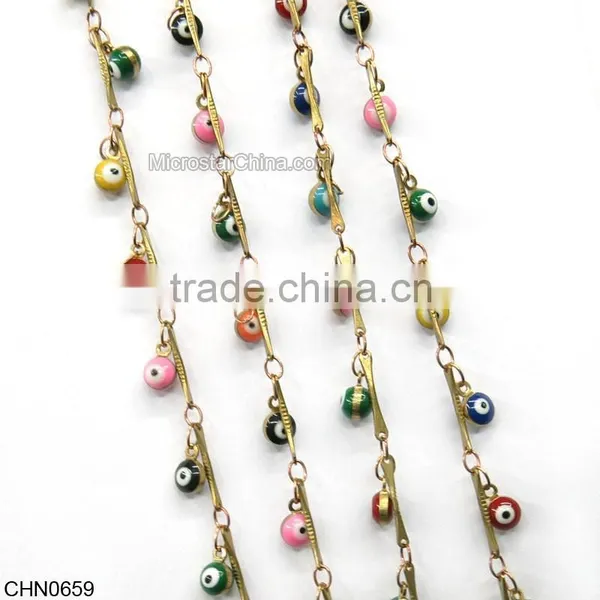 Blue Eye Shaped Jewelry Chain With Star photo-4