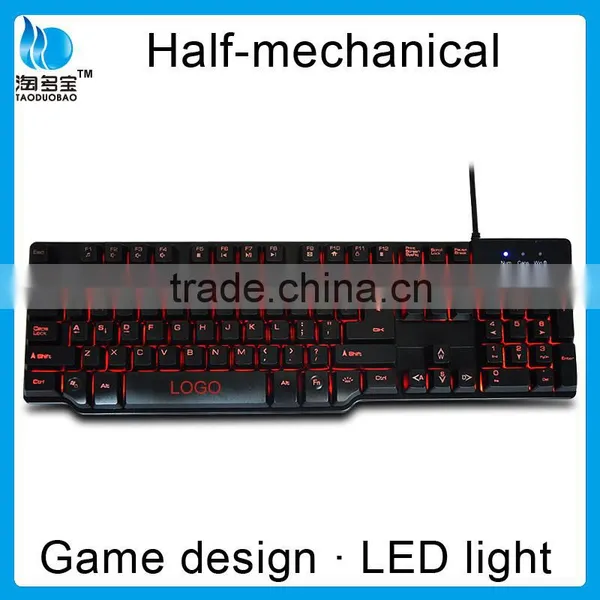 Adjustable Backlit Gaming Keyboard_professional Half Mechanical Keyboard Quality Choice photo-5