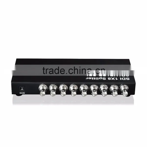 SDI 1X8 Splitter Supports 3G-SDI, HD-SDI, SD-SDI, 100M Full HD Hot Video Player photo-2