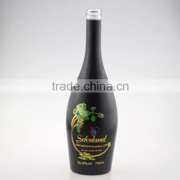 Be Sought After Champagne Frosted Bottles Brand Brandy Bottles 600ml Spary Black Bottle Cork photo-5