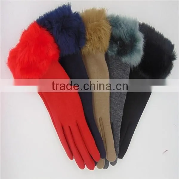 Fashion Women Use Micro Velvet Gloves photo-3