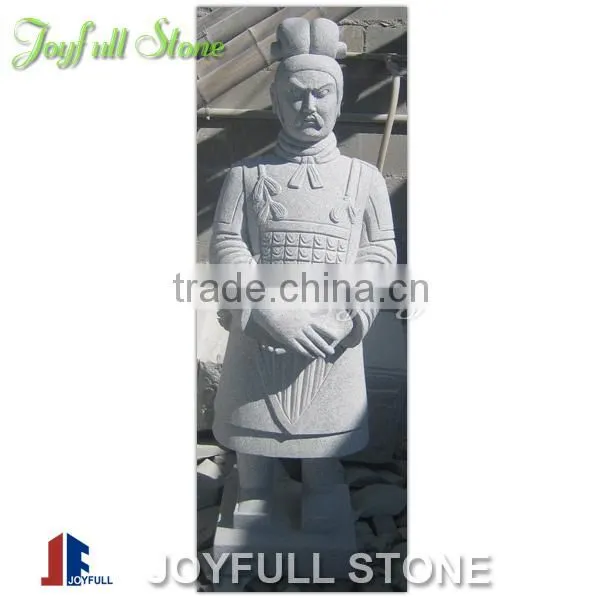 Stone Warrior Sculpture, Granite Warrior Statue