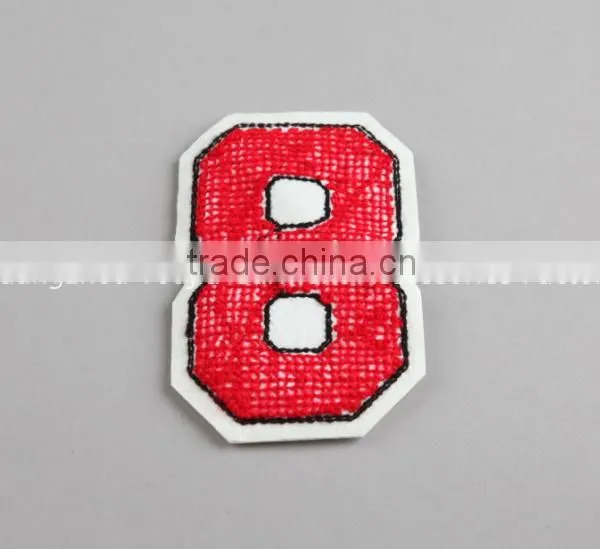 Classic Style Embroidery Number Badges for Cloth Accessories photo-3