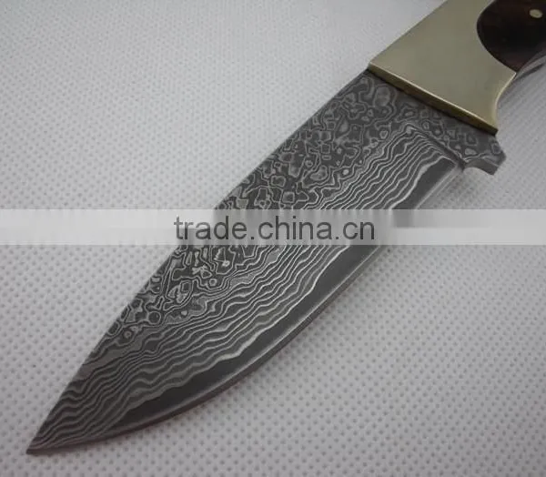 OEM Imported Damascus Blade Hunting Knife photo-4