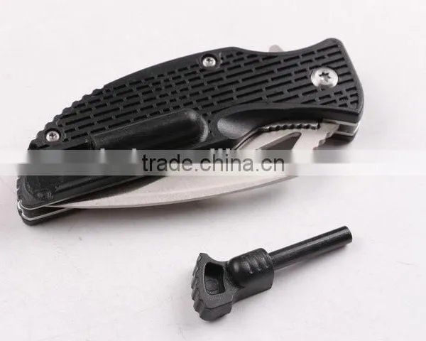 OEM Multifunction 440 Stainless Steel Blade Camping Knife With Fire Starter photo-5