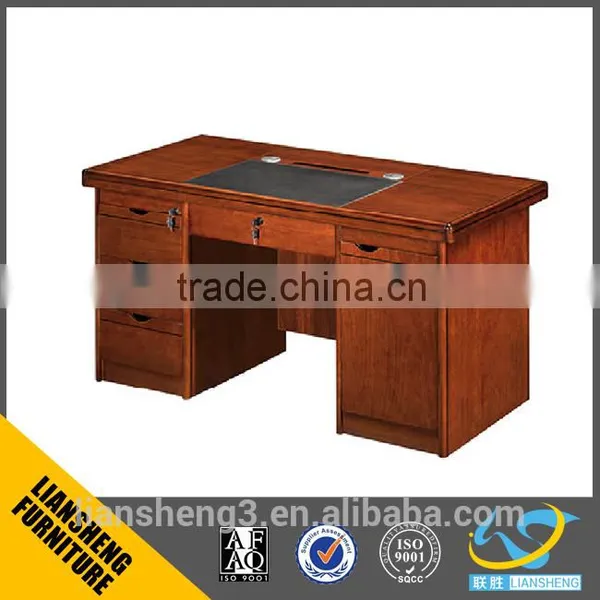 Luxury antique style MDF office manager table with table top pad