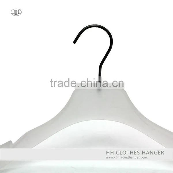 White Suit Hanger Plastic Clothes Hanger Coat Hanger With Notches photo-4